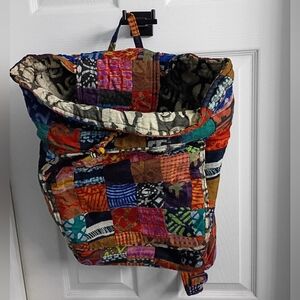 Reversible Colorful Patchwork Backpack